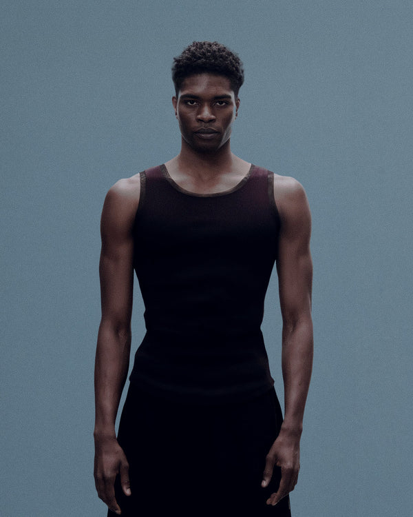 Cotton Rib Tank — Noir