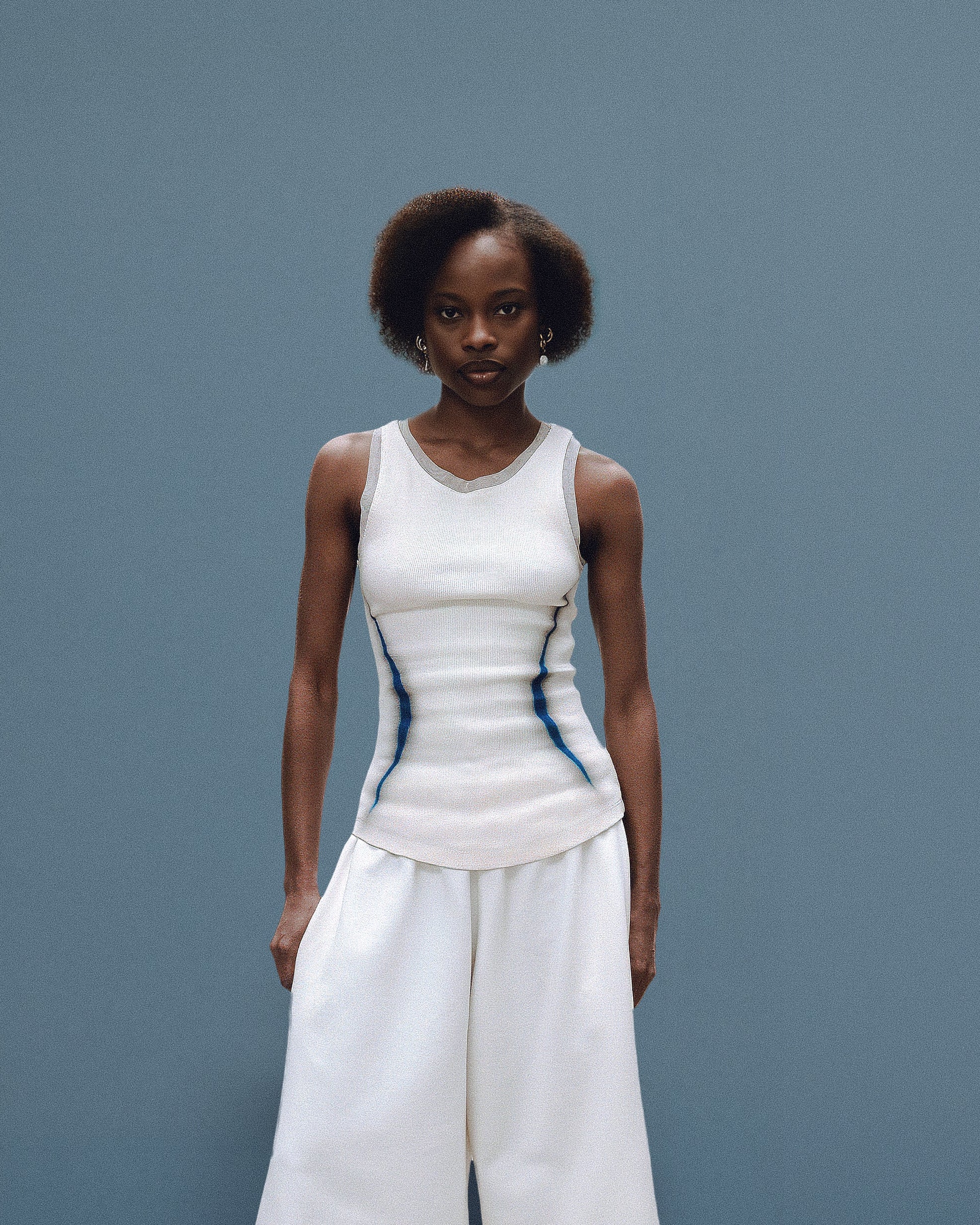 Cotton Rib Tank — Blanc